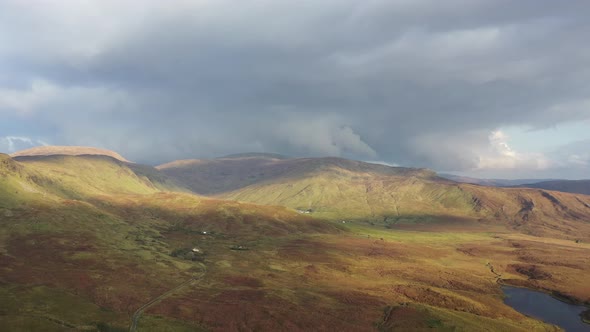Flying Through the Bluestack Mountains at Meenaguise More in Donegal  Ireland Time Lapse