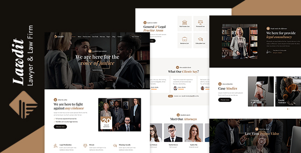 Lawdit – Lawyer and Law Firm Template – 0 Sold!