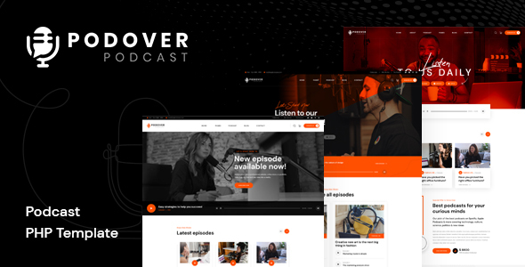 Podover – Podcast PHP Template – 0 Sold!