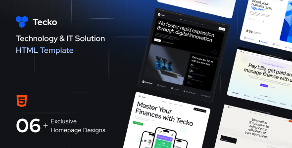 Tecko – Technology & IT Solution HTML Template – 0 Sold!