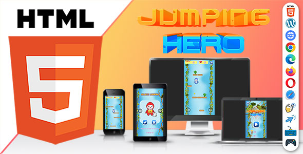 Jumping Hero Game (HTML5) Jumping Game