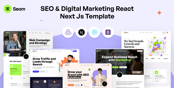 SEO & digital marketing React Next js Template – 0 Sold!