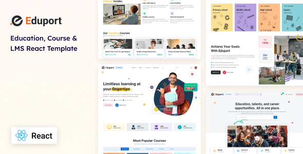 Eduport – React LMS, Education and Course Template – 0 Sold!