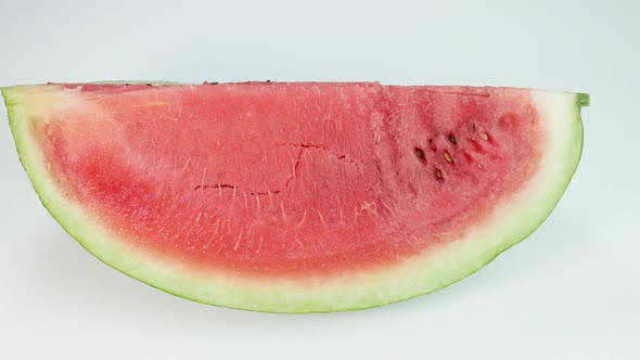 Big Delicious And Ripe Slice Of A Watermelon