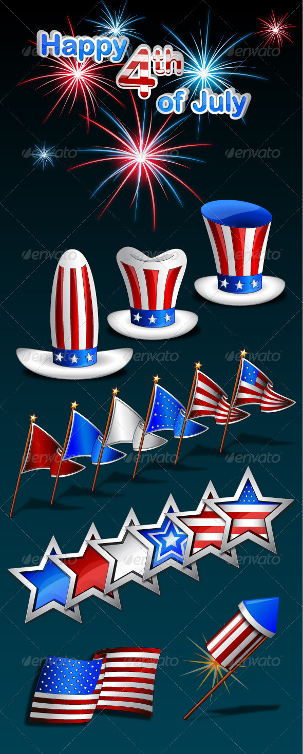 4th of July Celebration Vector Pack