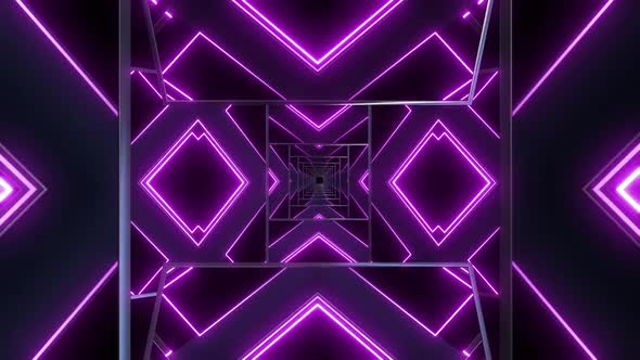 4K Colored Abstract Neon Tunnels Pack