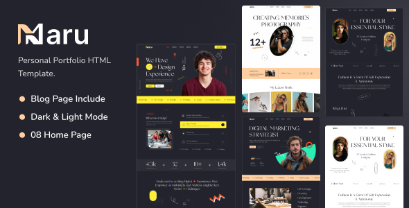 Maru – Personal Portfolio Websites – 0 Sold!