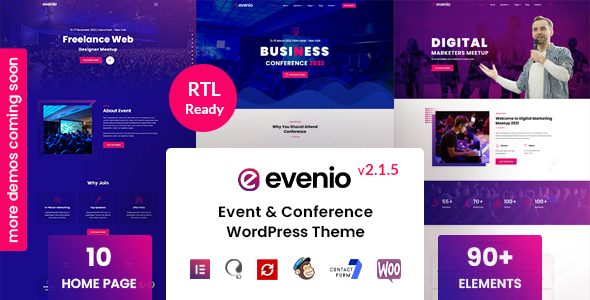 Evenio - Event Conference WordPress Theme