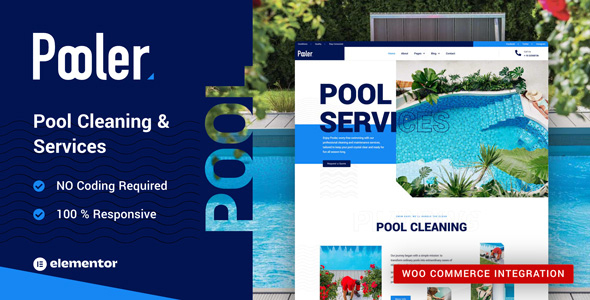 Pooler – Swimming Pool Cleaning Services WordPress Theme – 0 Sold!