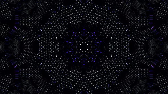 Abstract background moving stripes and flashing with shining light dots. Animation with circles alt