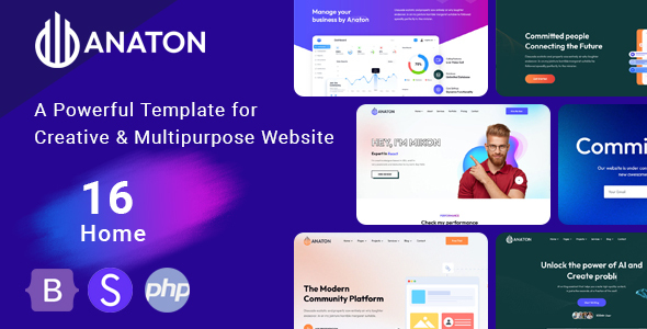 Anaton - Software & SaaS Landing Page