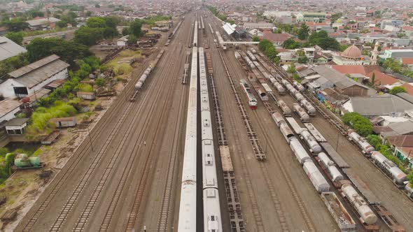 Railway Station in Surabaya Indonesia