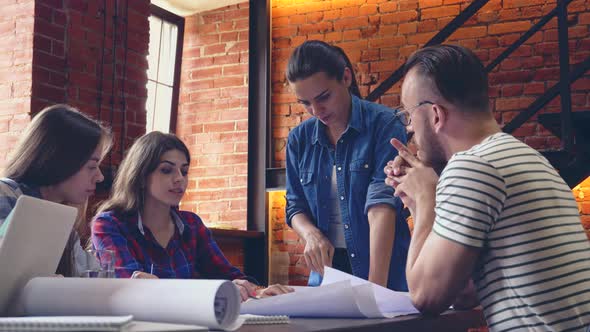 Young people at work 