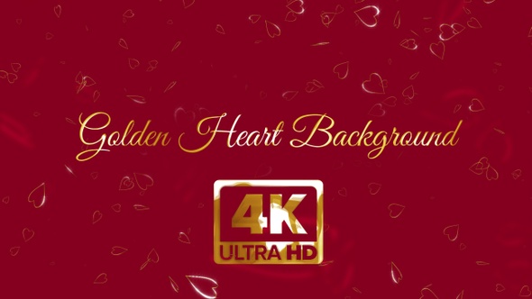 Golden Heart Background