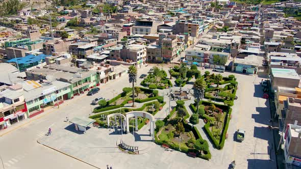 Chuquibamba district, Arequipa Peru main squa