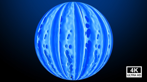 Blue Paint Splash Sphere