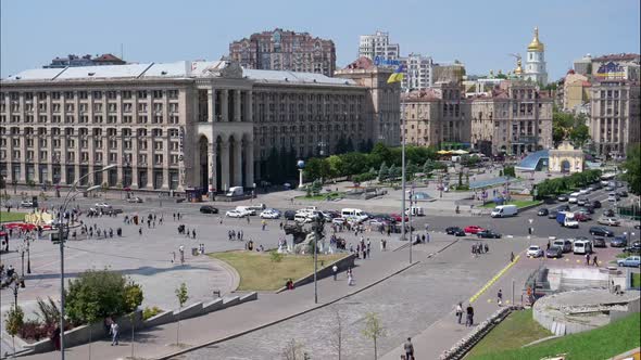 Time lapse from the Independence Square 