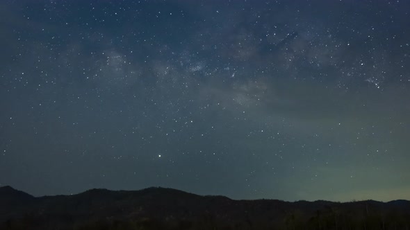 Milky Way Galaxy Time Lapse