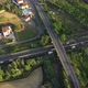 Drone view of highway intersection in Tuscany, Italy - VideoHive Item for Sale