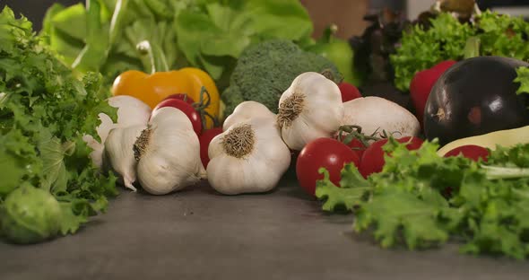 Garlic and Fresh Vegetables