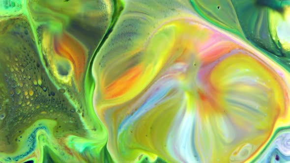 Abstract Colorful Sacral Liquid Waves Texture 99