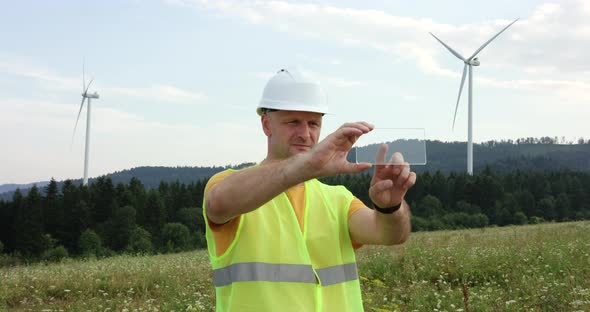 The Young Engineer Uses the Smartphone of the Future for Statistics and Regulation of Wind Turbines