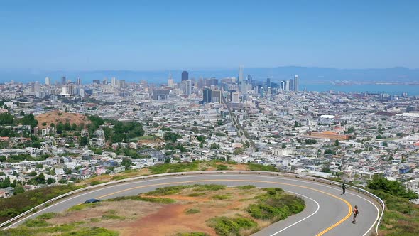 Panorama of the Cityscape with Residential Quarters.