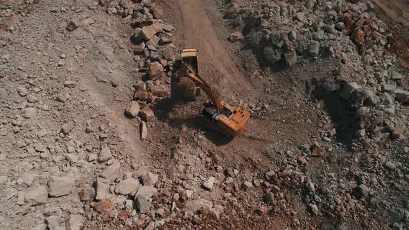 Excavator Working