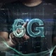 Man Touch Screen Revealing 6G 3D Next Generation of Internet - VideoHive Item for Sale