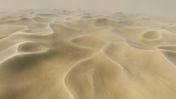 Flying Over Desert Sands