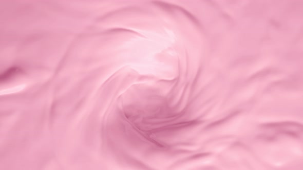 Super Slow Motion Shot of Swirling Pink Milky Wortex at 1000Fps