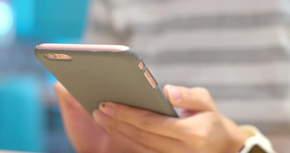 Woman using mobile phone 