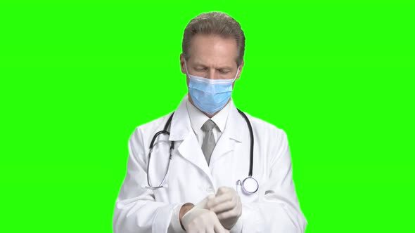 Doctor Put on Gloves