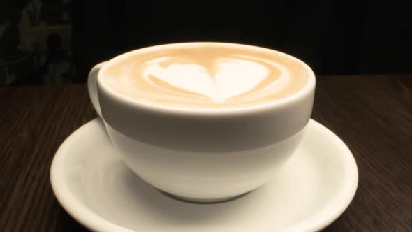 Cappuccino Cup. Close-up.