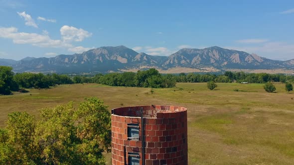 Silo and Flatirons Boulder Colorado