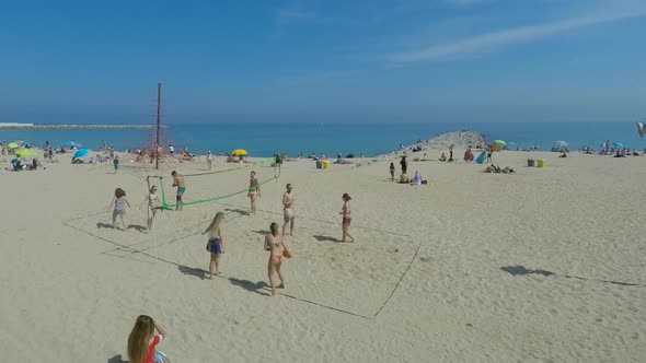 Beach Volleyball Game