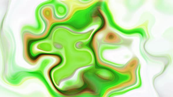 Smooth Green  Liquid Motion Animated Background