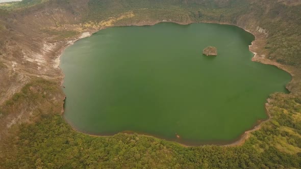 Landscape Volcano Mountains and Lake