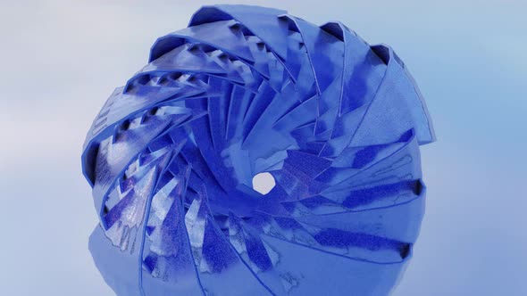 Blue Ice Flower Loop 4K