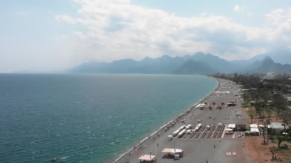 Sea Beach and Mountains