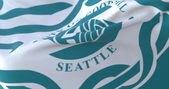 Seattle City Flag, United States