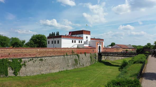 Drone Video of Castle in Dubno Ukraine