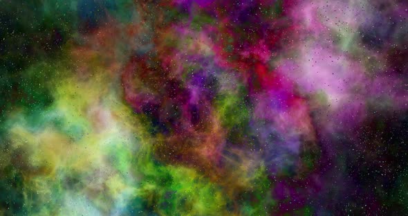 Abstract colorful space illustration