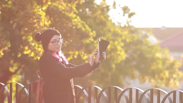 Happy Tourist During Vacation