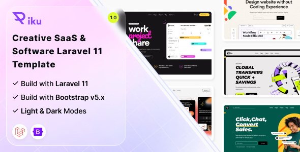 Piku – Creative Saas & Software Laravel Template – 0 Sold!