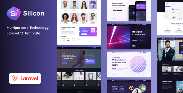 Silicon – Laravel 11 Business & Technology Template – 0 Sold!
