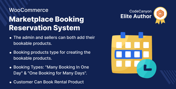 Multi-Vendor Booking Reservation System for WooCommerce