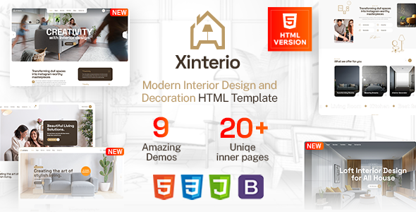 Xinterio - Interior Design HTML Template