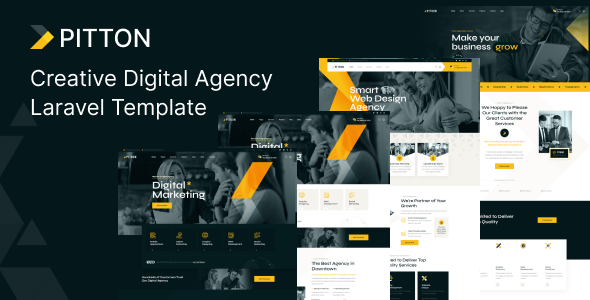 Pitoon – Laravel 11 – Creative Digital Agency Template – 0 Sold!