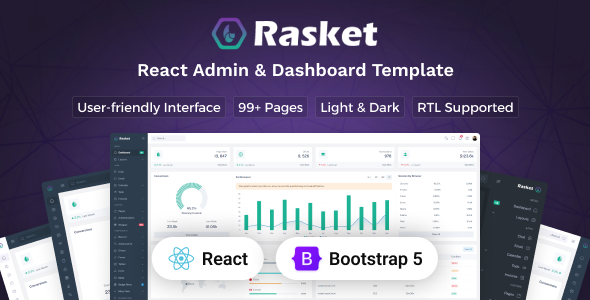 Rasket - React Admin Dashboard Template